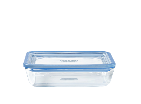 Zero Plastic - Rectangular storage box 100% glass