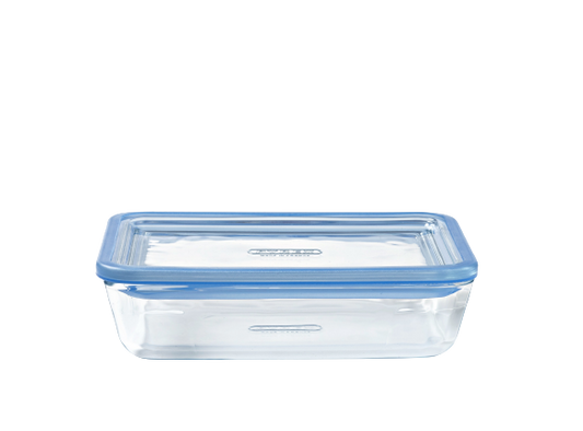 Zero Plastic - Rectangular storage box 100% glass