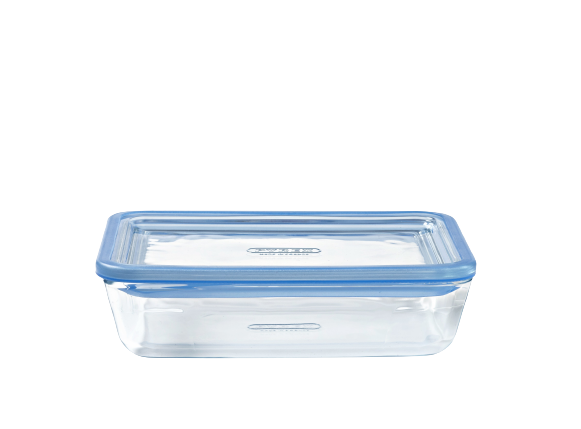 Zero Plastic - Rectangular storage box 100% glass