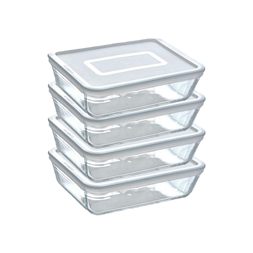 Storage box, food storage box, storage box with lid, pyrex, glass storage box, glass food storage box with lid, borosilicate glass