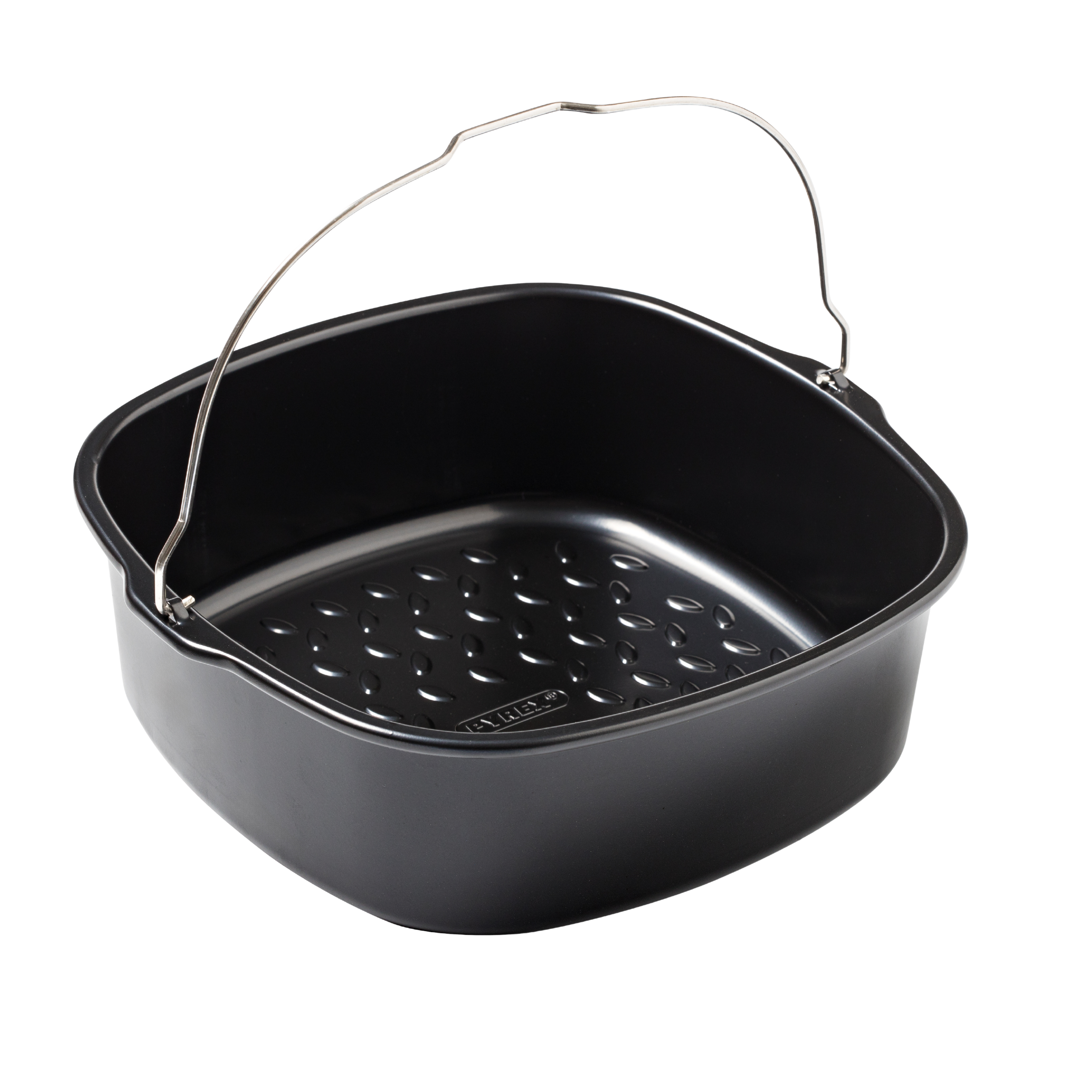 Square air fryer metal dish