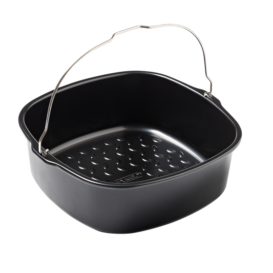 Square air fryer metal dish