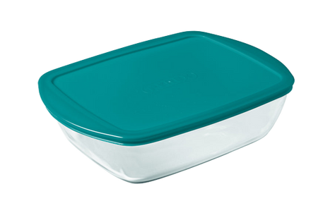 Cook & Store - Rectangular glass dish with lid