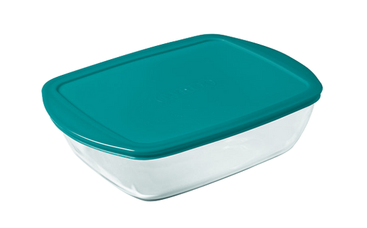 Cook & Store - Rectangular glass dish with lid compatible air fryer