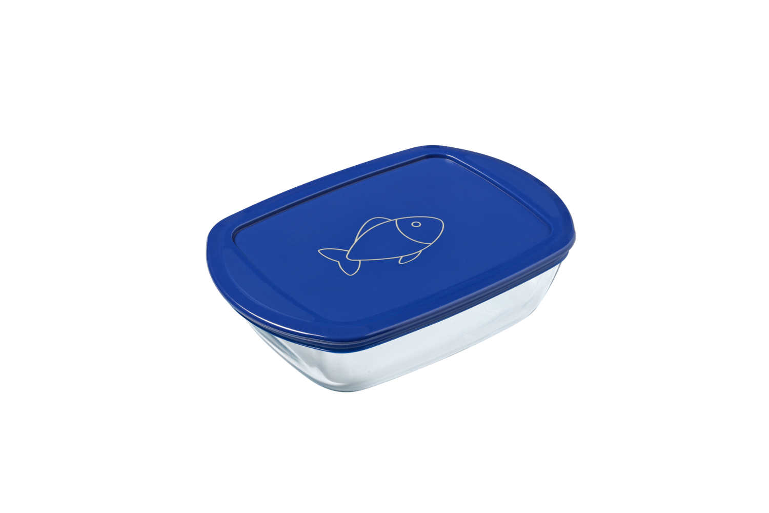 Cook & Store - Rectangular glass Fridge organizer Fish / Pasta