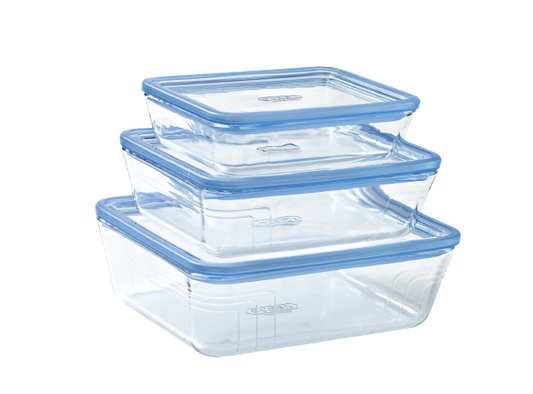 Storage box, food storage box, storage box with lid, pyrex, glass storage box, glass food storage box with lid, borosilicate glass, glass lid