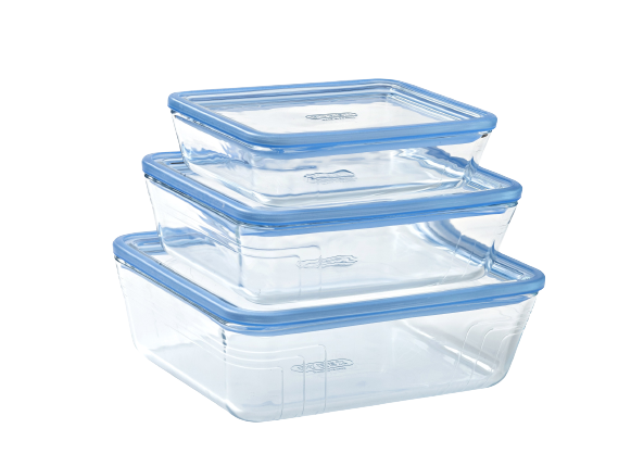 Storage box, food storage box, storage box with lid, pyrex, glass storage box, glass food storage box with lid, borosilicate glass, glass lid