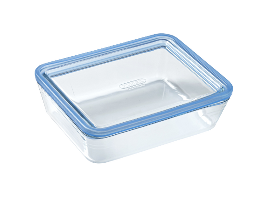 Storage box, food storage box, storage box with lid, pyrex, glass storage box, glass food storage box with lid, borosilicate glass