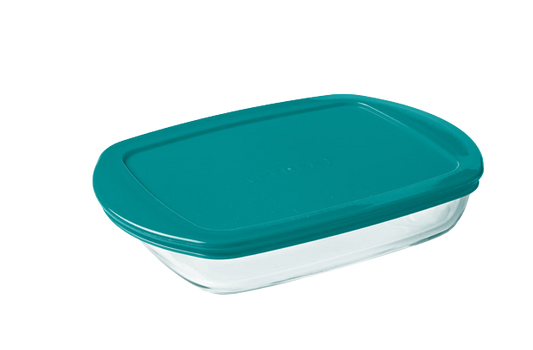 Cook & Store - Rectangular glass ham container with lid