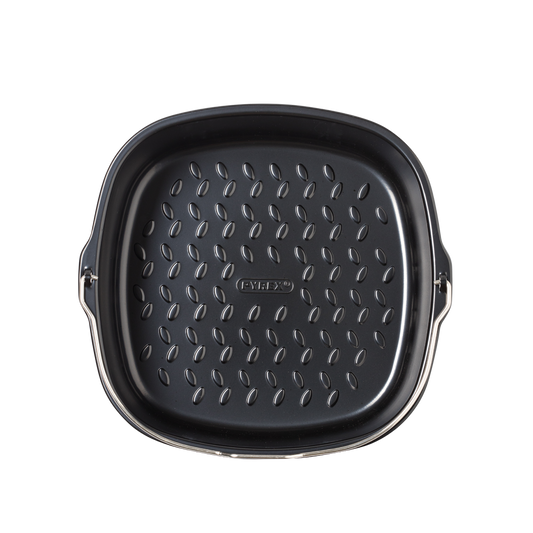 Square air fryer metal dish