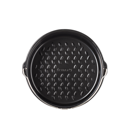 Round air fryer metal dish