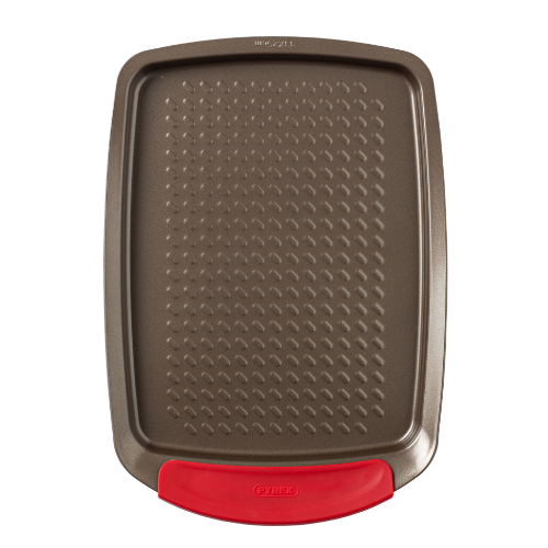 Metal baking tray with silicone handle - asimetriA