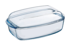 Large rectangular glass casserole dish