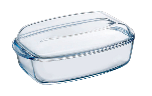 Large rectangular glass casserole dish