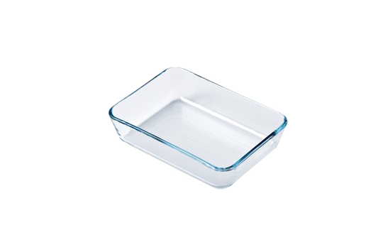 Rectangular glass dish compatible air fryer