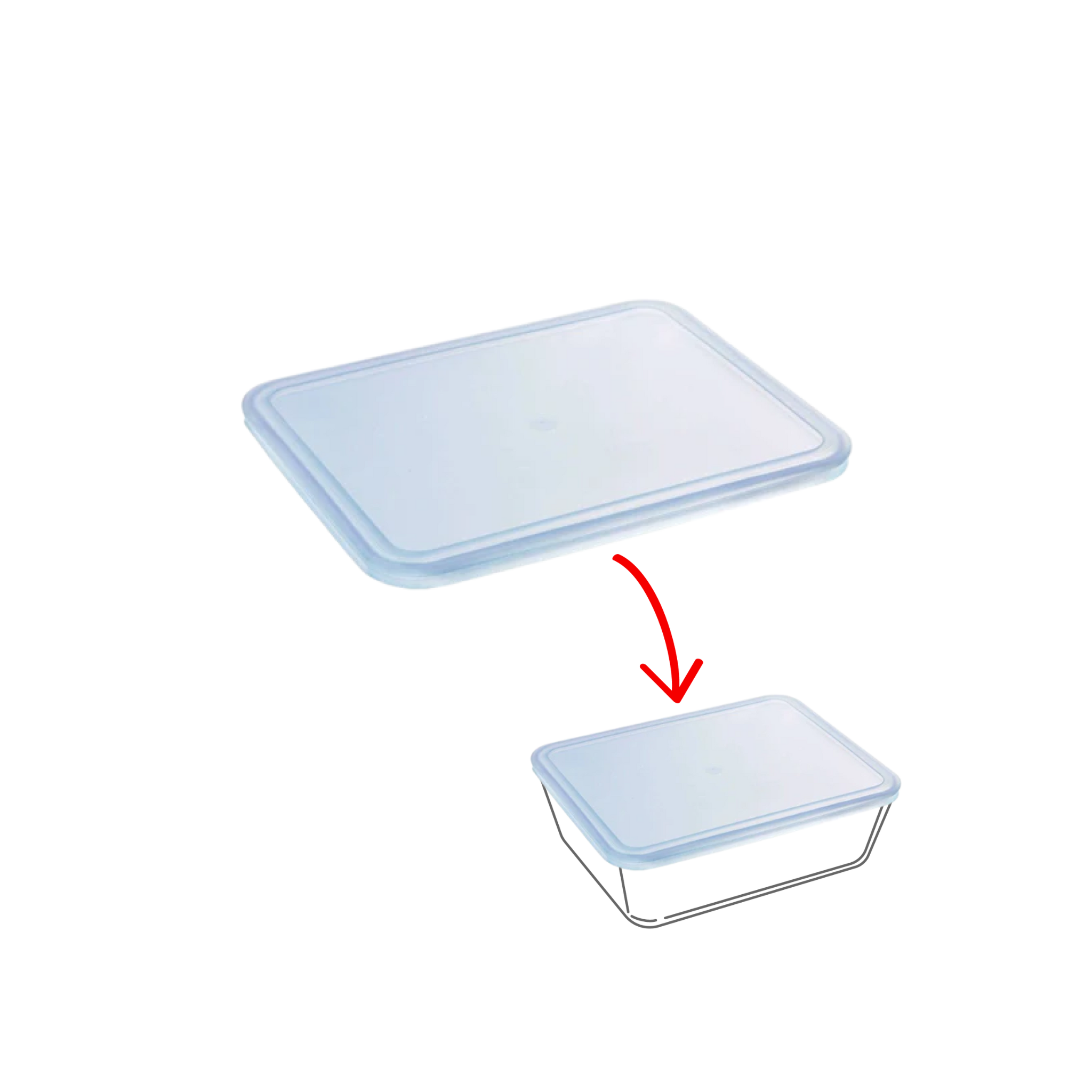 Cook&Freeze - rectangular replacement lid