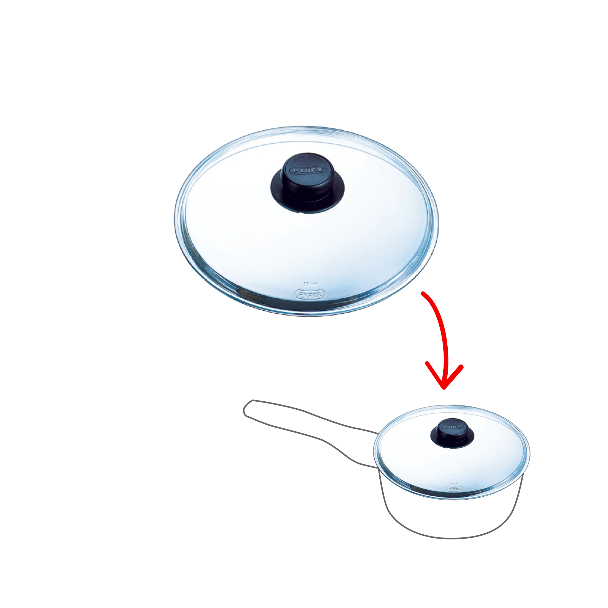 Glass lid not microwave safe - Classic