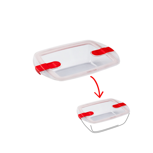 Cook&Heat - Rectangular replacement lid with steam valves
