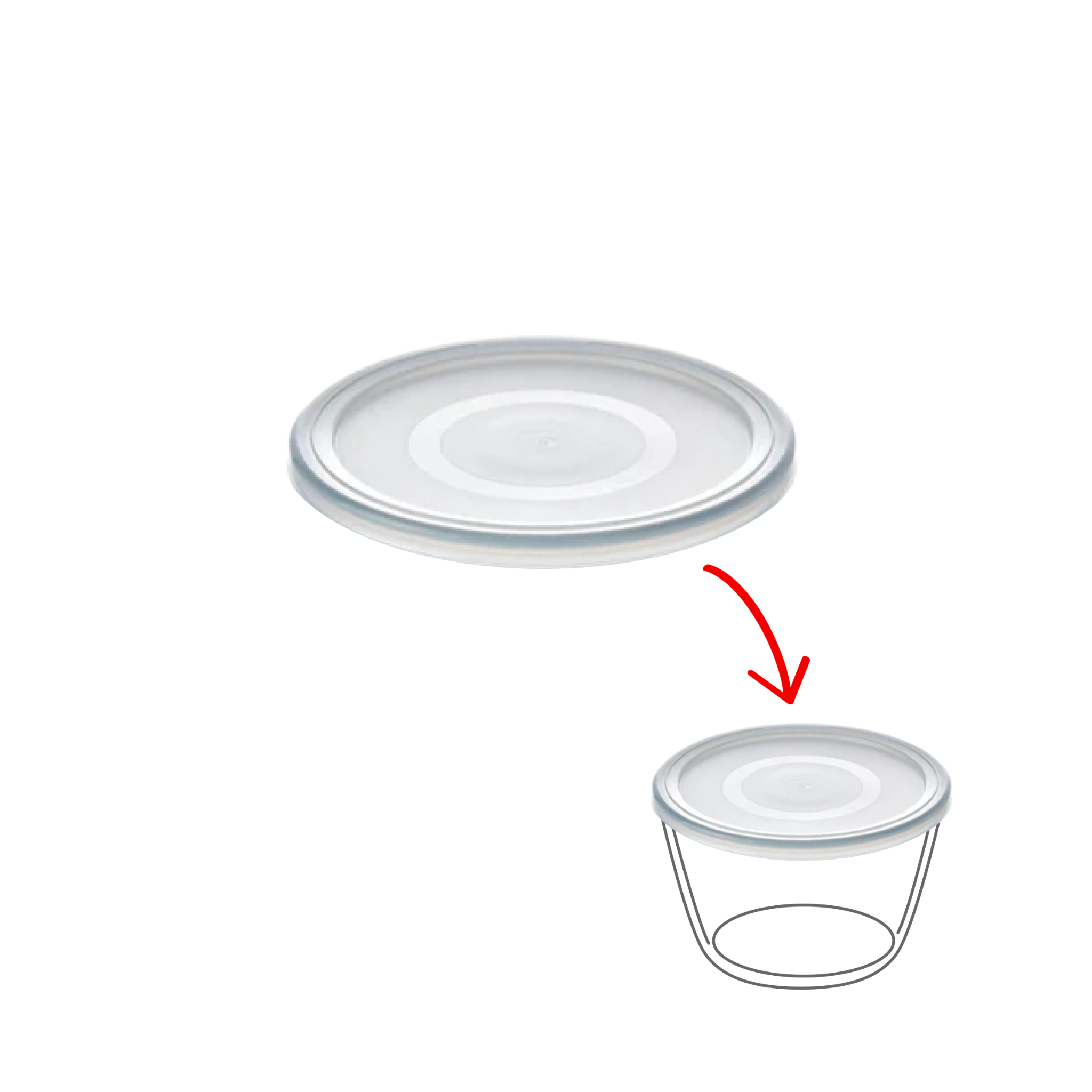 Cook&Freeze - Round replacement lid