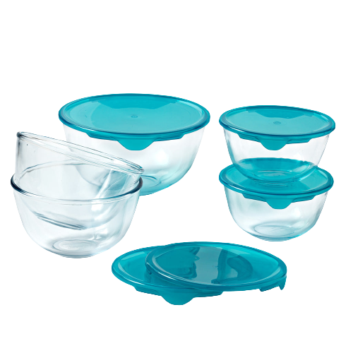 Set of 5 bowls with lid
