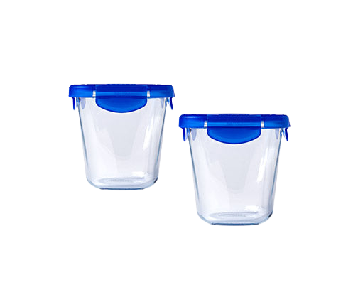 Cook&Go - “Pasta Box” glass storage container with waterproof lid 12x12cm