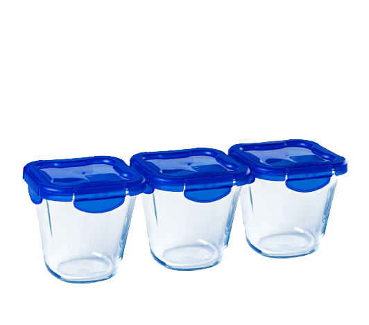 Cook&Go - “Pasta Box” glass storage container with waterproof lid 12x12cm