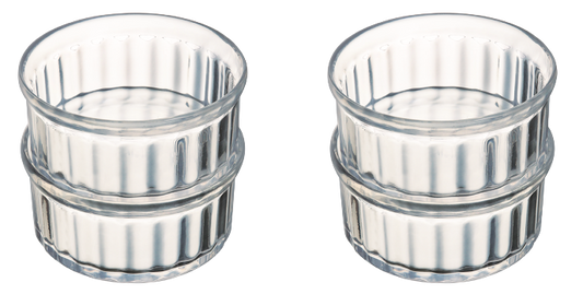 Set of 4 glass ramekins – 10 cm