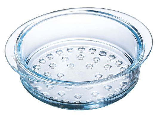 Glass steamer basket