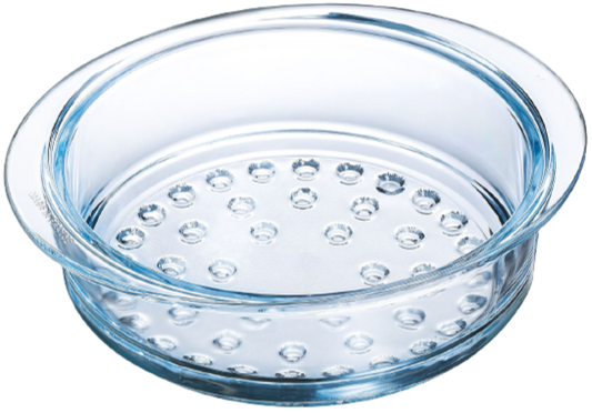 Glass steamer basket