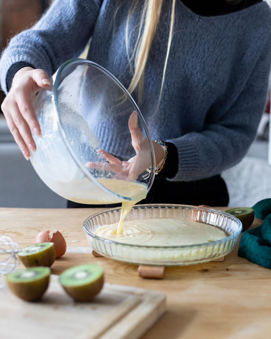 Set of 2 glass tart tins Ø 28 & 31 cm