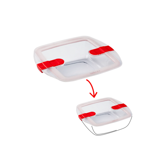 Cook&Heat - Square replacement lid with steam valves