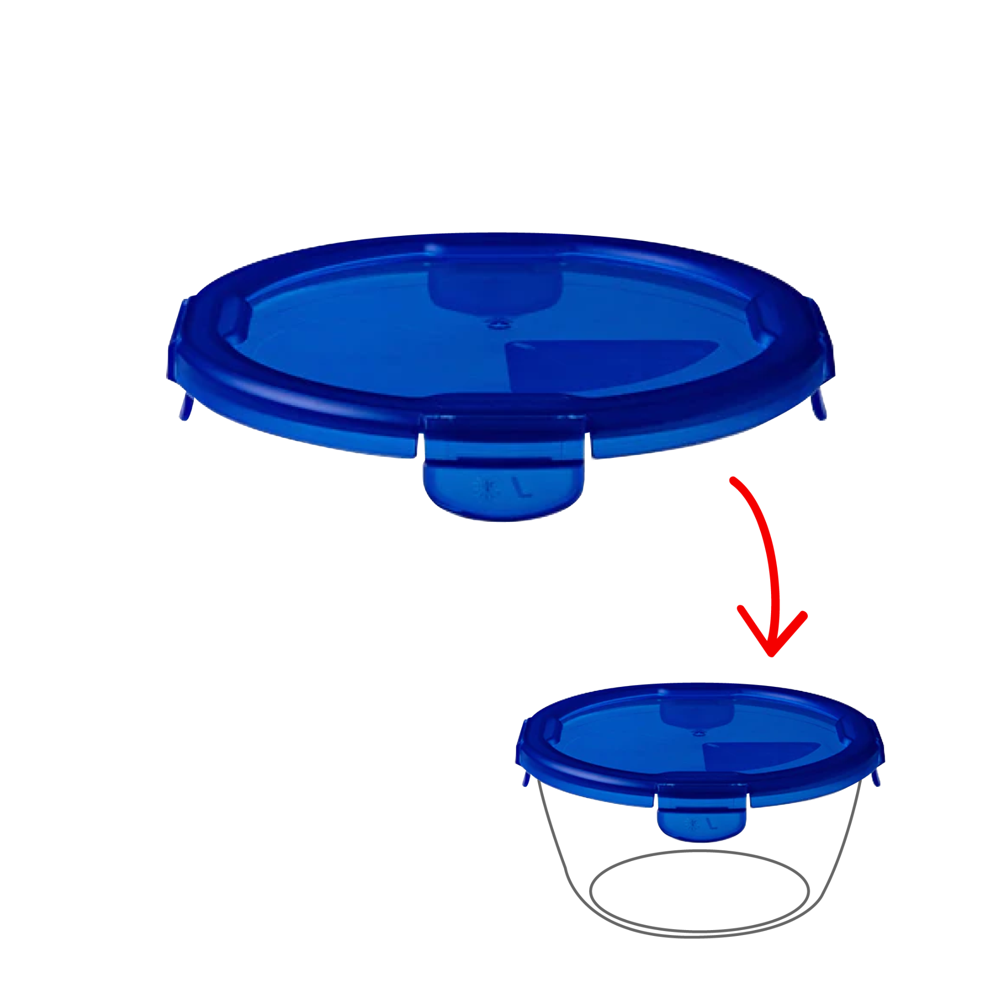 Cook&Go - Round replacement lid