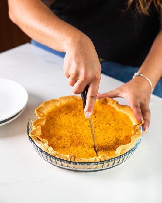 Glass round tart tin