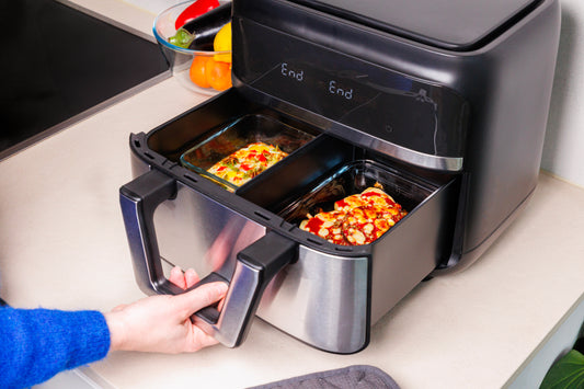 Rectangular glass dish compatible air fryer