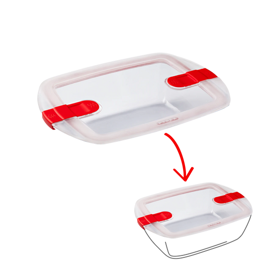 Cook&Heat - Rectangular replacement lid with steam valves