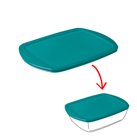 Cook&Store - Peacock green rectangular replacement lid