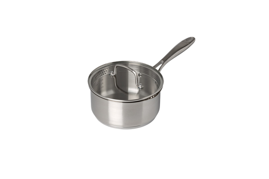 Stainless steel saucepan with lid fixed handle - Infinity