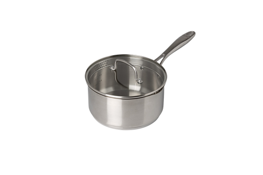 Stainless steel saucepan with lid fixed handle - Infinity