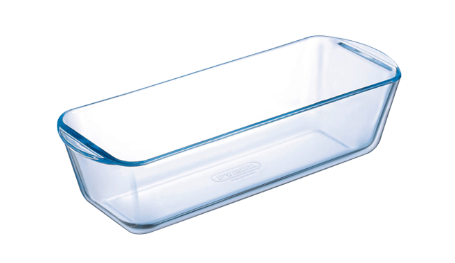 Glass loaf tin
