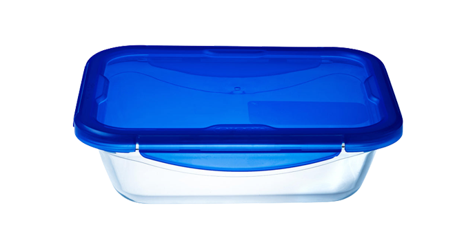 Airtight lunch box, airtight storage box, watertight, lunch box, pyrex, borosilicate glass