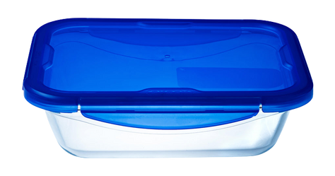 Cook & Go - Rectangular waterproof glass storage container compatible air fryer