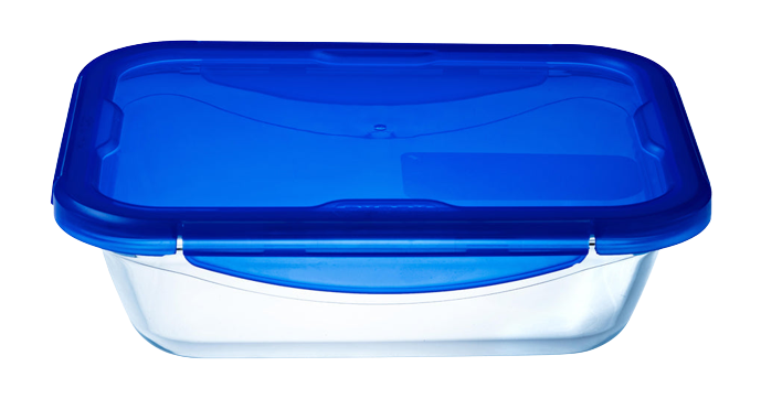 Cook & Go - Rectangular waterproof glass storage container compatible air fryer