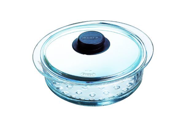 Steam cooking - Steamer basket and glass lid