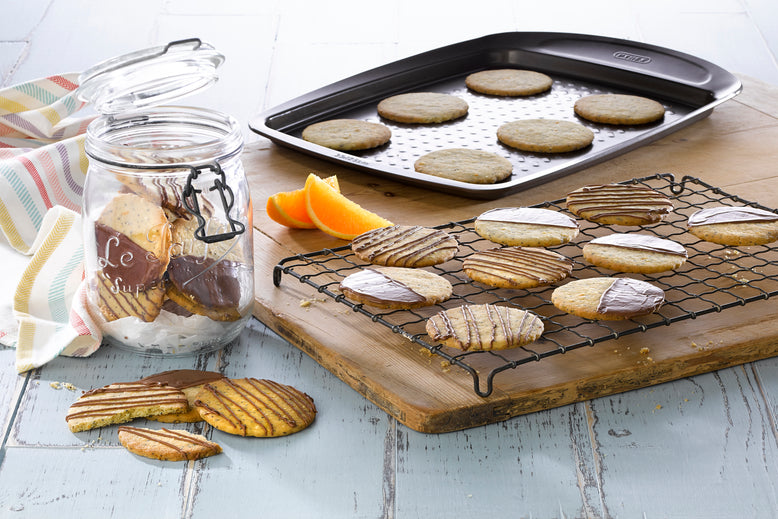 Zesty Orange, Seed and Milk Chocolate Biscuits