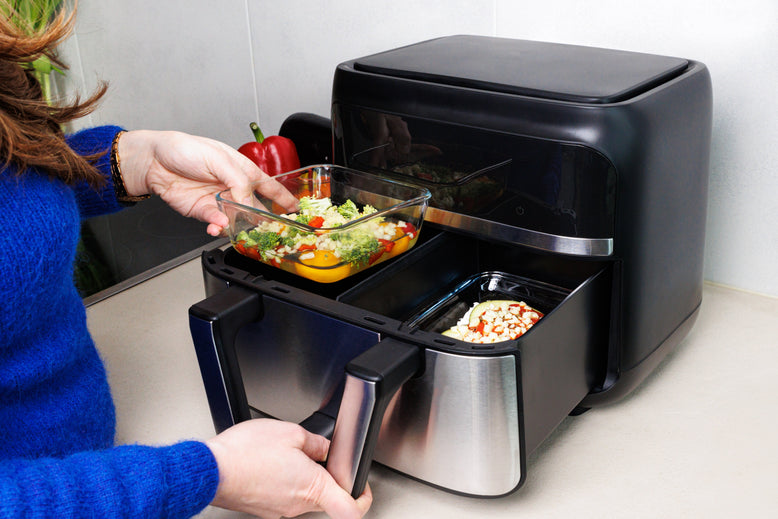 Can you put a glass dish in an air fryer?
