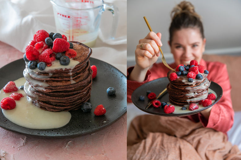 Red Velvet Pancakes