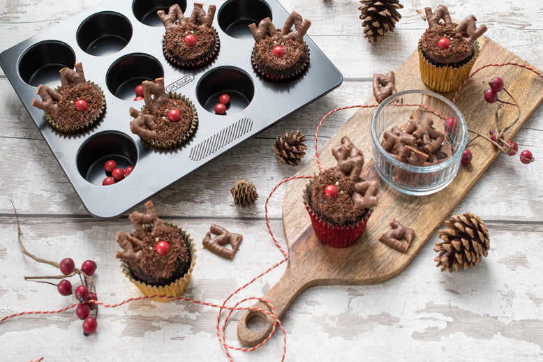 Christmas Muffins - Rudolph