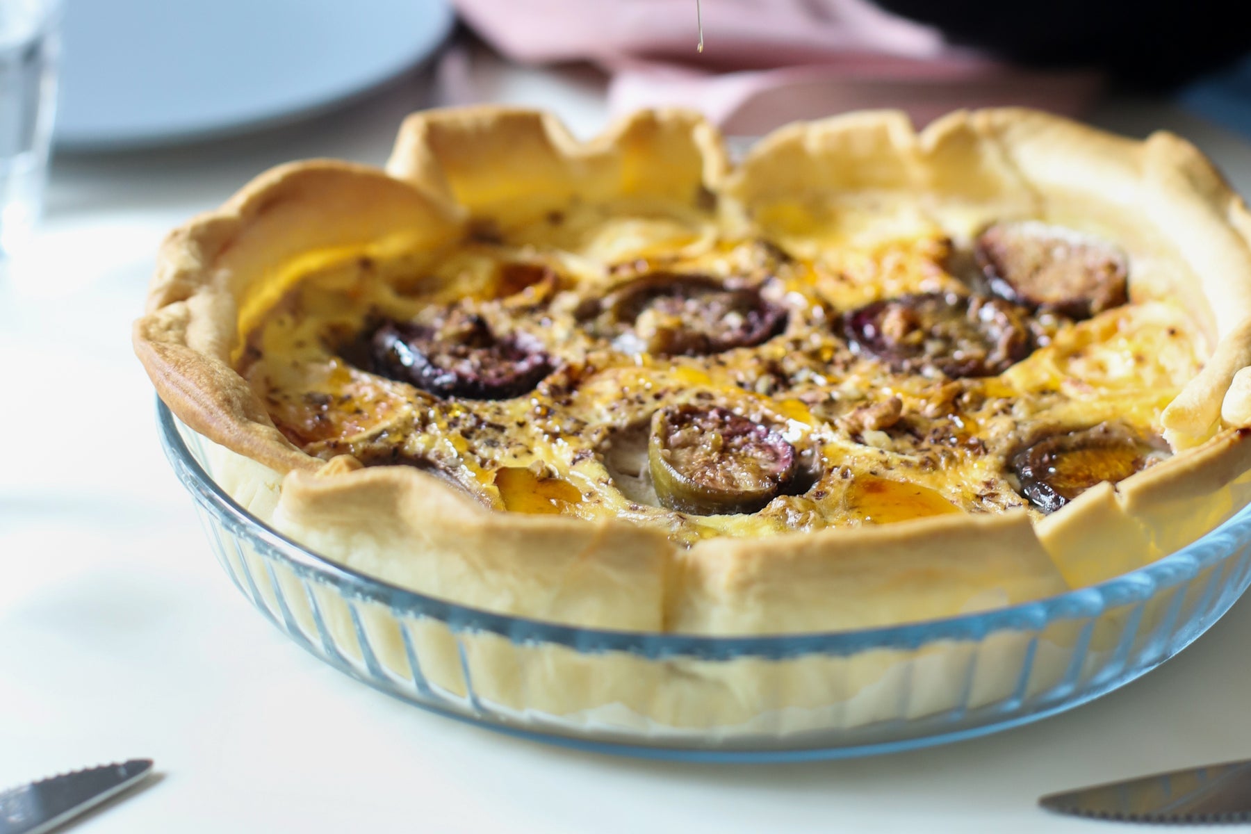 Fig and Goats Cheese Tart Pyrex® UK