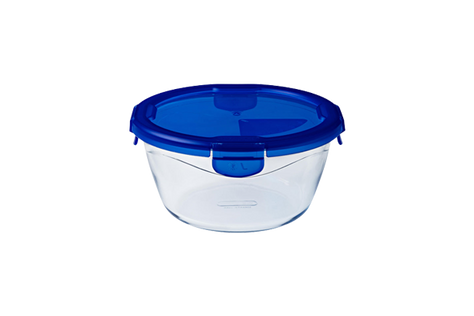 Cook&Go - Round glass storage container with waterproof lid