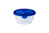 Cook&Go - Round glass storage container with waterproof lid
